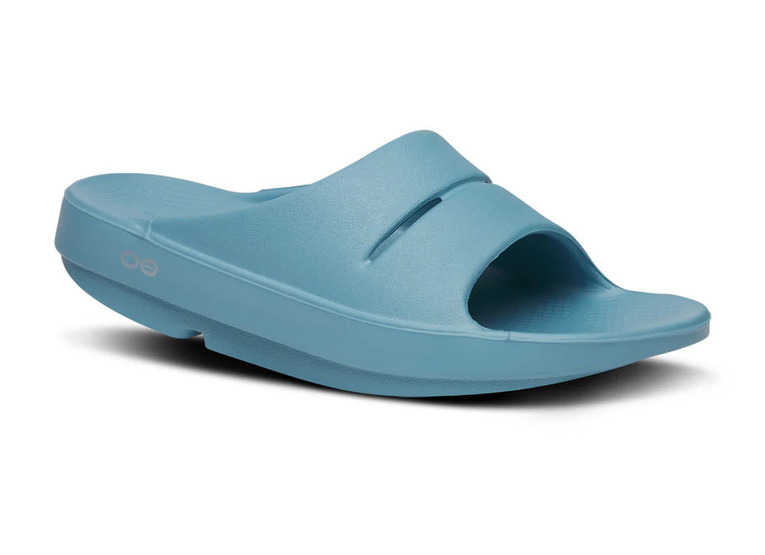Oofos OOahh ocean blue slipper unisex