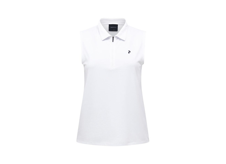 Peak Performance comfort zip polo wit dames