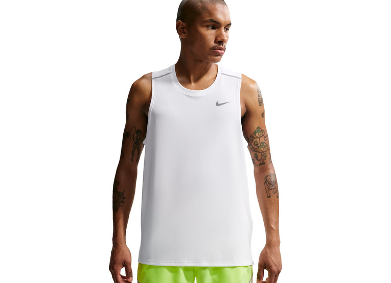 Nike Miler Dri-FIT tanktop wit heren