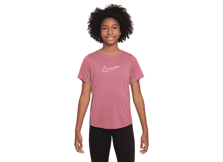Nike One Fitted Dri-FIT top peony meisjes