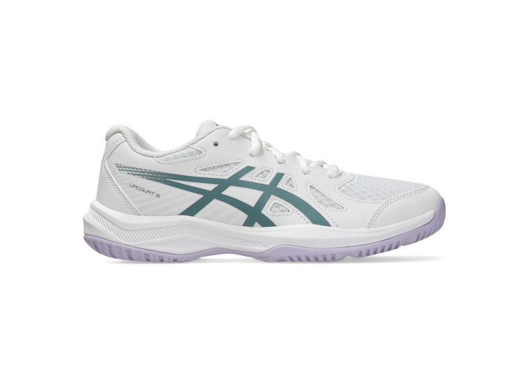 Asics Upcourt 6 GS sportschoen wit/foggy teal KIDS Asics Upcourt 6 GS sportschoen wit/foggy teal KIDS