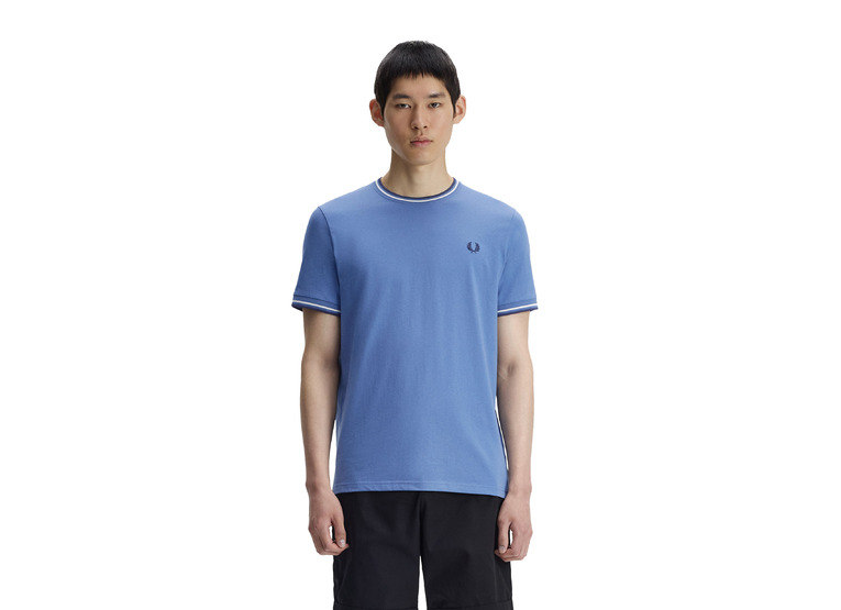 Fred Perry Twin tipped T-shirt blauw heren