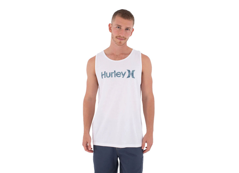 Hurley printing press money tanktop wit heren