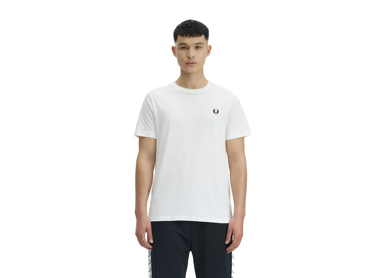 Fred Perry crew neck T-shirt snow white heren