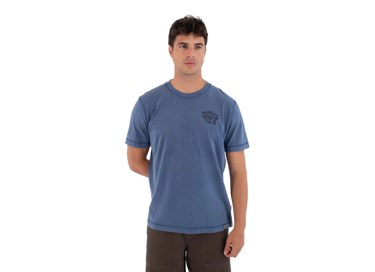 Hurley Sider T-shirt grey teal heren