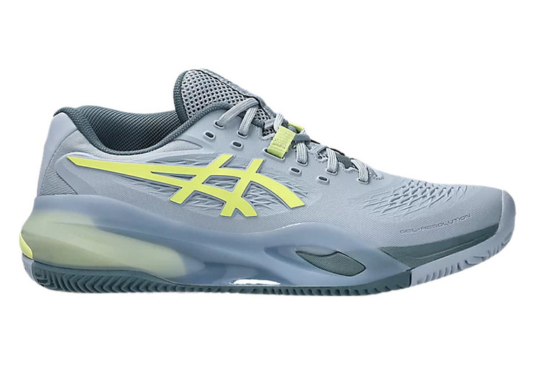 Asics Gel-Resolution X clay tennisschoen grey blue/pistachio heren