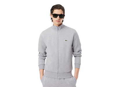 Lacoste fleece sweatshirt grijs heren Lacoste fleece sweatshirt grijs heren