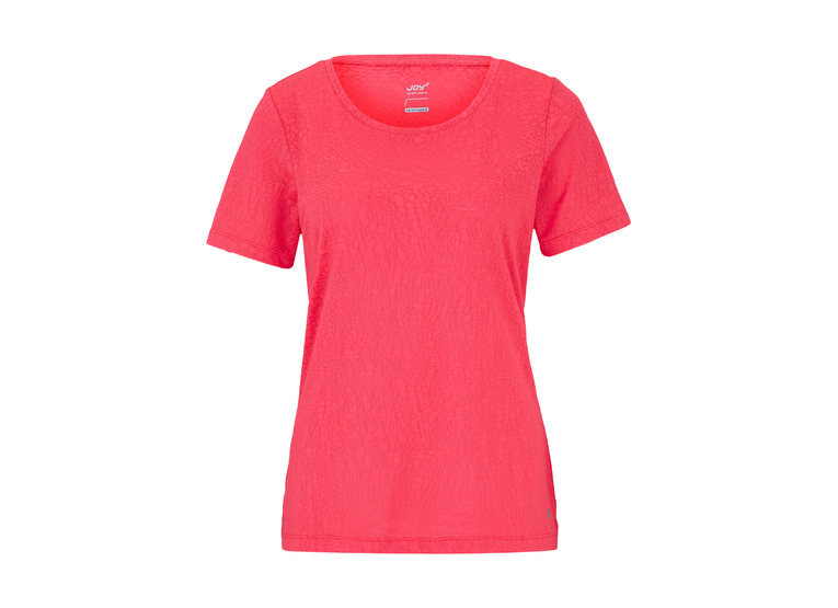 Joy Fea sportshirt hibiscus red dames