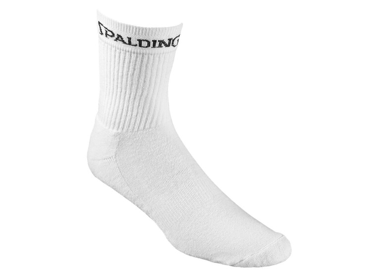 Spalding mid cut basketbalsokken wit unisex