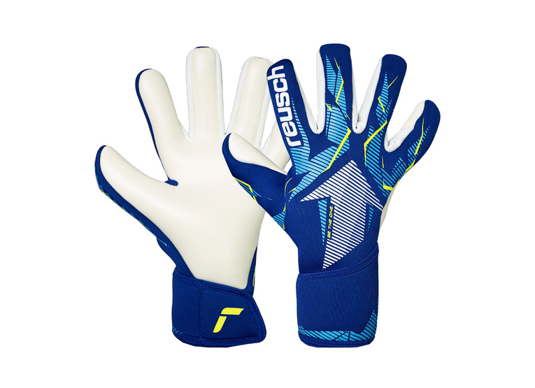 Reusch fastgrip advance junior keepershandschoen blauw/wit KIDS