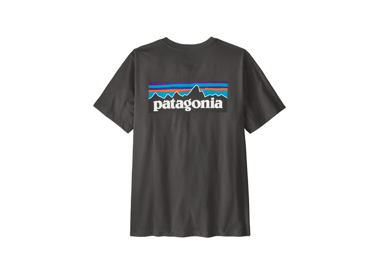 Patagonia P-6 logo shirt ink black heren