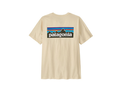 Patagonia P-6 logo shirt undyed natural heren