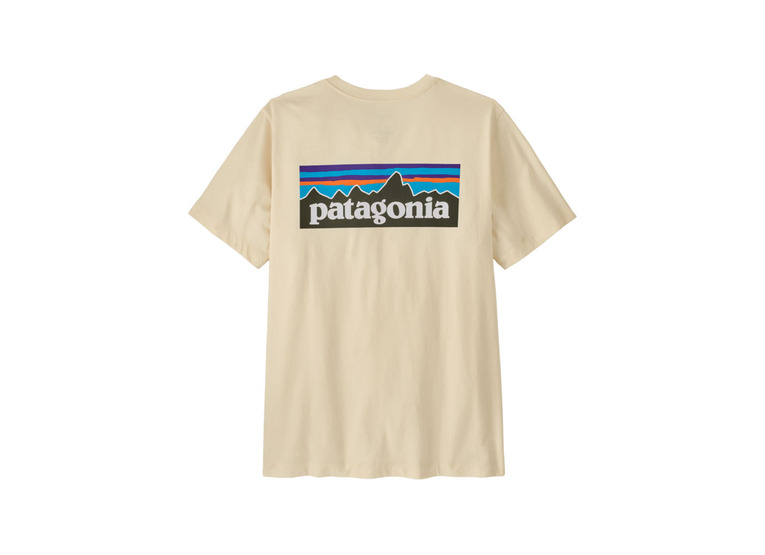 Patagonia P-6 logo shirt undyed natural heren