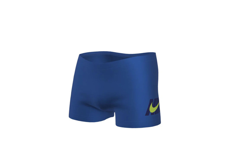Nike logo graphic square leg zwembroek royaalblauw KIDS