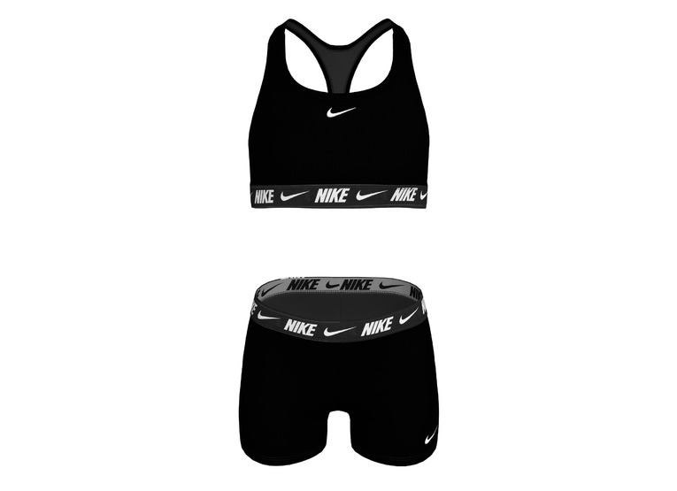 Nike Swim racerback bikini zwart meisjes