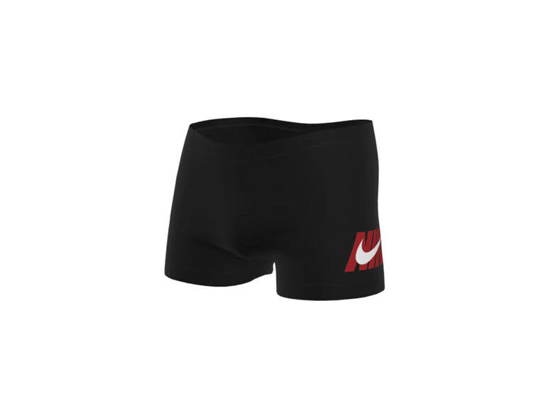Nike logo graphic square leg zwembroek zwart KIDS