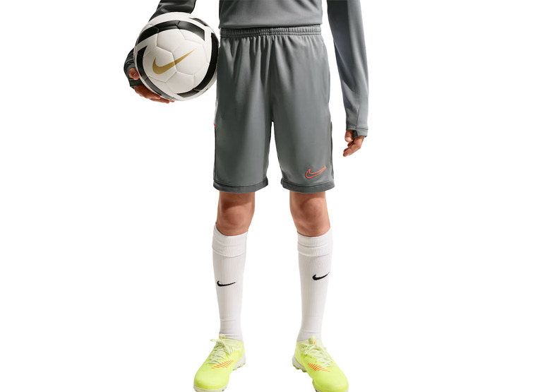 Nike Academy Dri-FIT voetbalshort smoke grey/hot punch KIDS