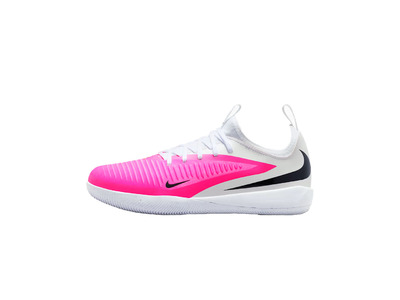 Nike Jr. Phantom 6 low academy zaalvoetbalschoen wit/roze KIDS Nike Jr. Phantom 6 low academy zaalvoetbalschoen wit/roze KIDS