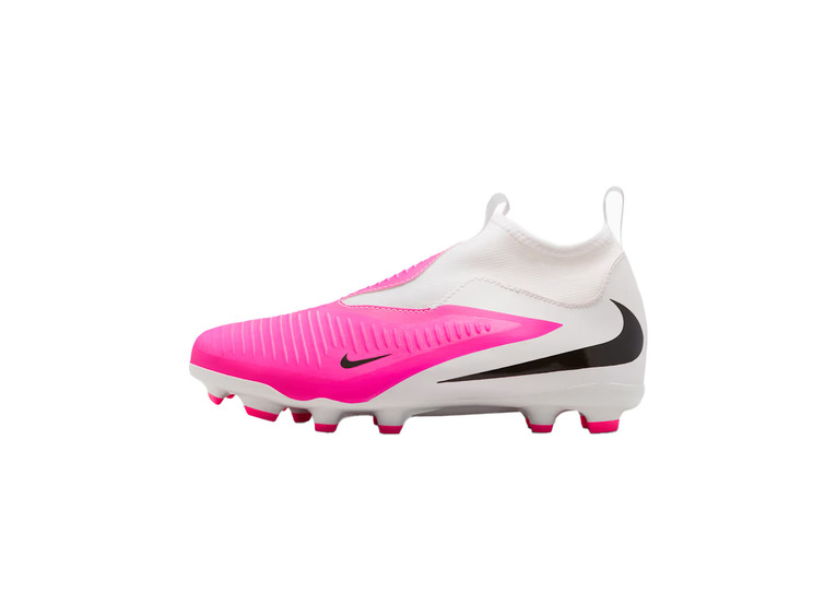 Nike Jr. Phantom 6 high academy FG/MG voetbalschoen wit/roze KIDS