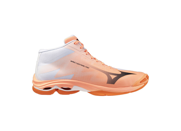 Mizuno Wave Lightning pro mid indoorschoen flamingo coral heren