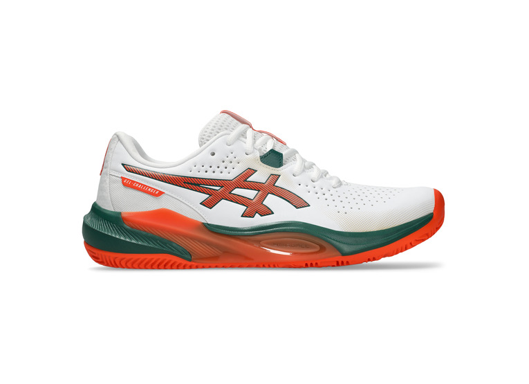 Asics Gel-Challenger 15 padelschoen wit/energy orange heren