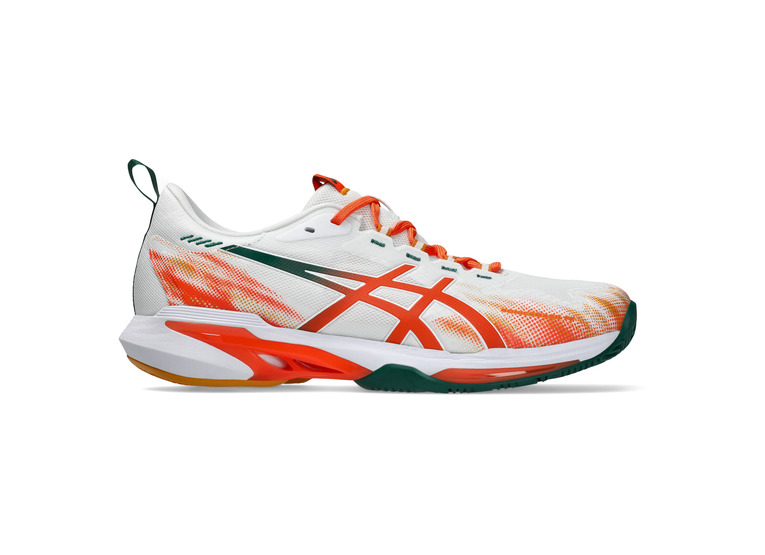 Asics Sonicsmash FF padelschoen wit/energy orange heren