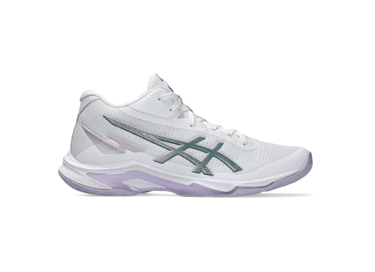 Asics Netburner ballistic FF MT 4 indoorschoen wit/dahlia dames
