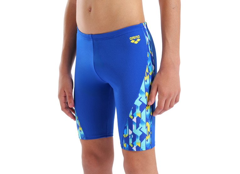 Arena Print Swim Jammer neon blue/yellow multi KIDS