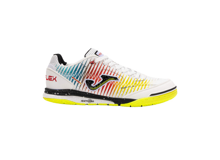 Joma Top Flex Rebound IN voetbalschoen wit/geel Joma Top Flex Rebound IN voetbalschoen wit/geel