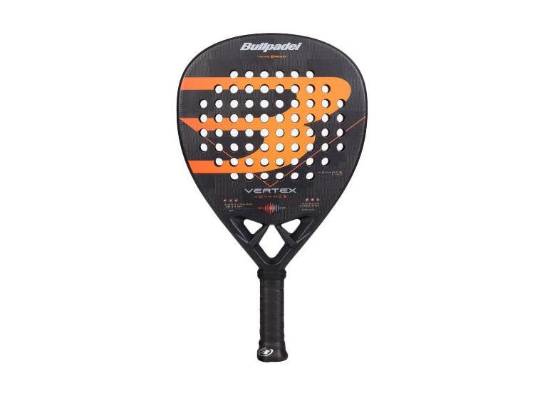 Bullpadel vertex advance padelracket zwart/oranje
