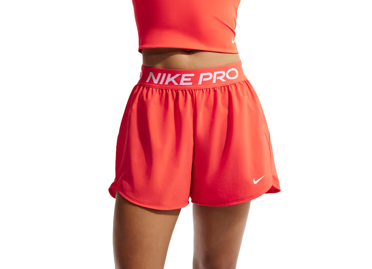 Nike Pro Dri-FIT geweven short light crimson dames