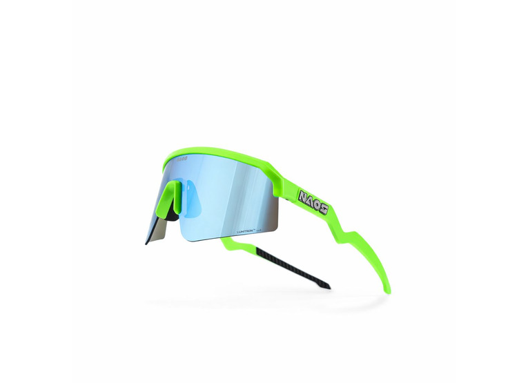 Naos Ziris regular fietsbril lime green/blue