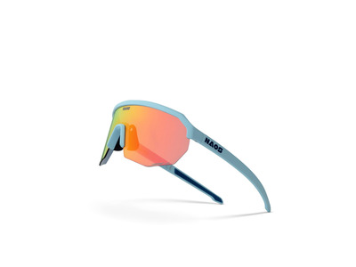 Naos Helbo Photochromic fietsbril Matte Skyblue / Black Red
