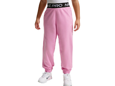 Nike Pro Fleece Dri-FIT joggingbroek pink rise meisjes Nike Pro Fleece Dri-FIT joggingbroek pink rise meisjes