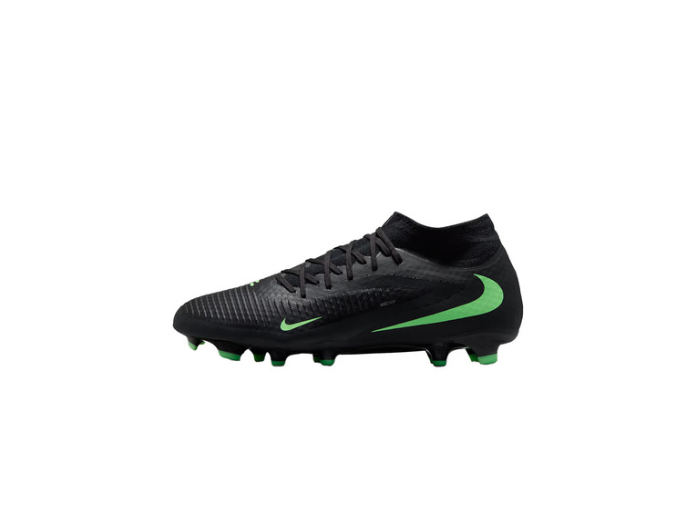 Nike Phantom 6 high academy FG/MG voetbalschoen zwart/illusion green Nike Phantom 6 high academy FG/MG voetbalschoen zwart/illusion green