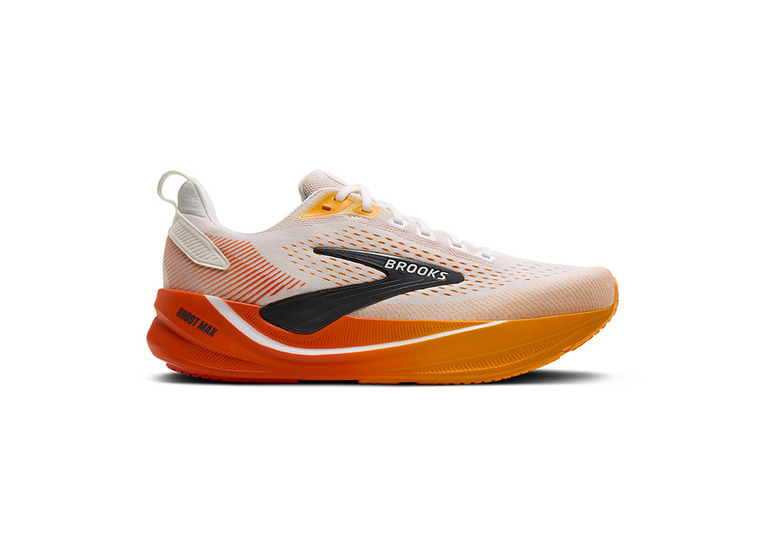 Brooks Ghost Max 4 wit/orange/red heren