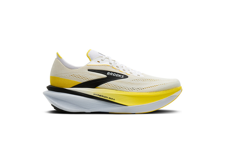 Brooks Hyperion Max 4 loopschoen wit/cyber yellow heren