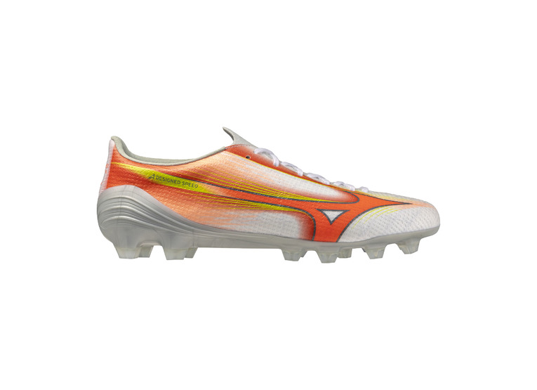 Mizuno alpha III Pro voetbalschoen wit/oranje