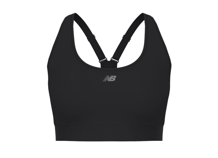 New Balance essential run bra zwart dames