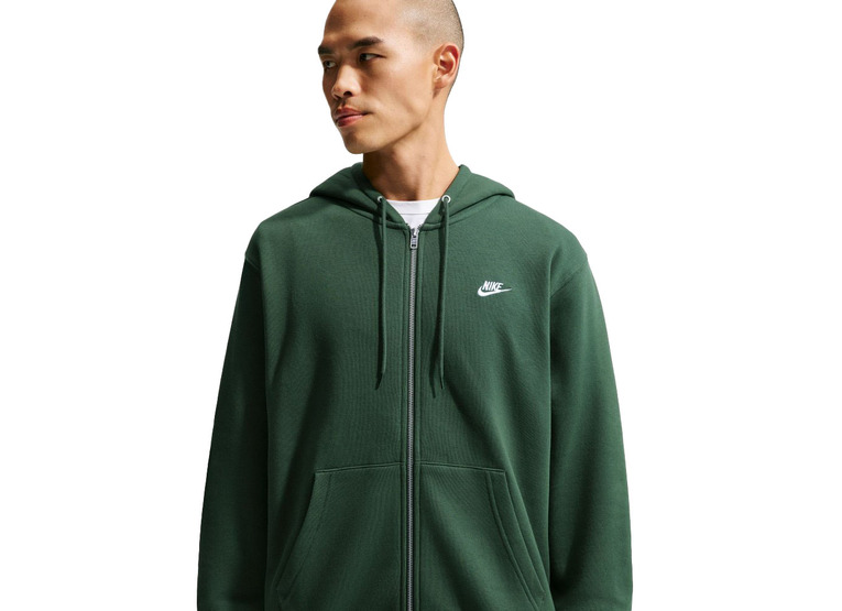 Nike Club fleecehoodie groen heren Nike Club fleecehoodie groen heren