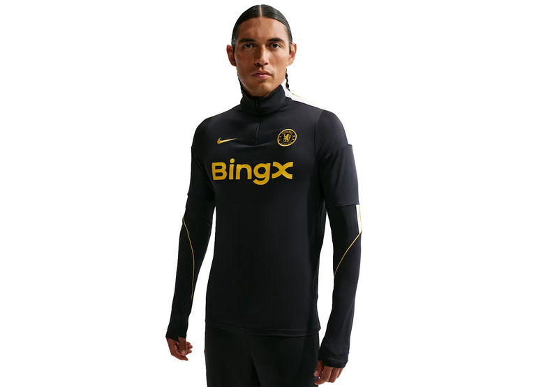 Nike Chelsea FC Strike trainingstop pitch blue/goud heren