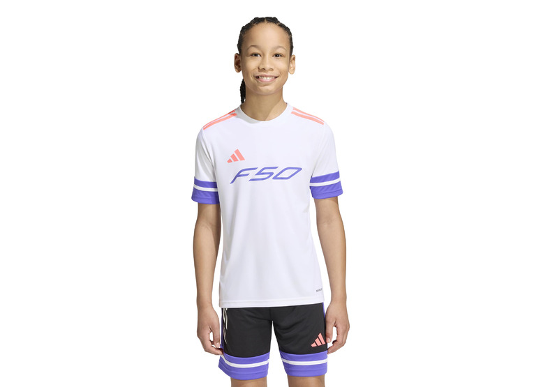 Adidas F50 voetbalshirt wit KIDS