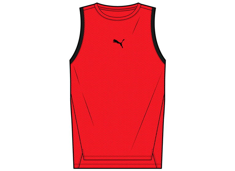 Puma Fundamentals mesh tanktop rood/zwart heren