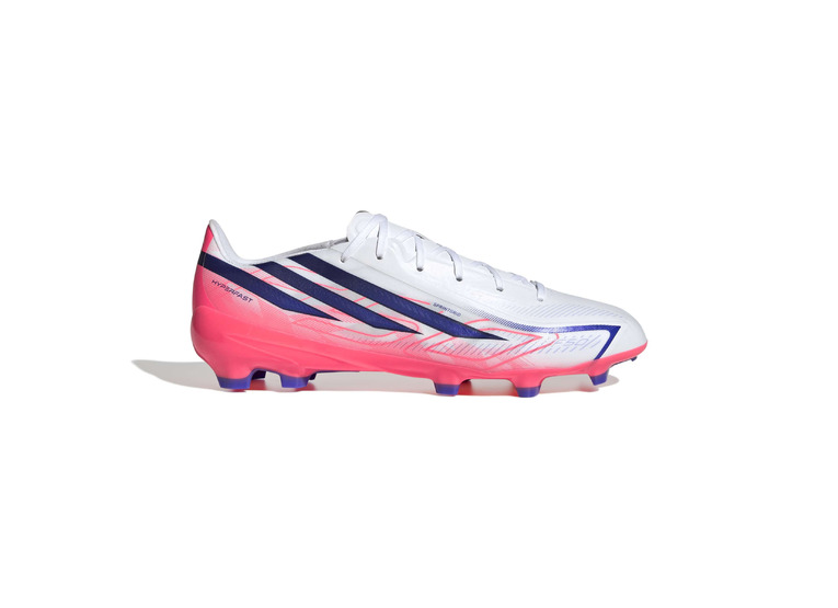Adidas F50 Hyperfast league voetbalschoen Cloud White / Solar Purple / Solar Turbo