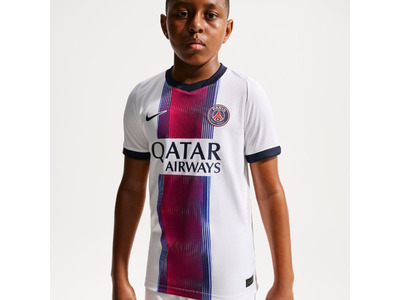 Nike Paris Saint-Germain 2026/27 Stadium voetbalshirt Kids Wit/College Navy/Global Red/College Navy