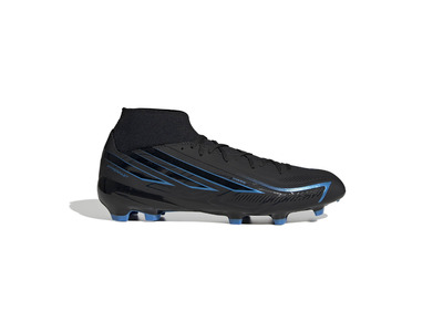 Adidas F50 Hyperfast League Mid voetbalschoen Core Black/ Core Black/ Lucid Ray Blue Adidas F50 Hyperfast League Mid voetbalschoen Core Black/ Core Black/ Lucid Ray Blue