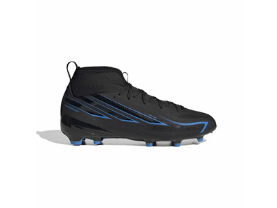 Adidas F50 Hyperfast League Mid voetbalschoen Core Black/ Core Black/ Cosmic Ray Blue Adidas F50 Hyperfast League Mid voetbalschoen Core Black/ Core Black/ Cosmic Ray Blue