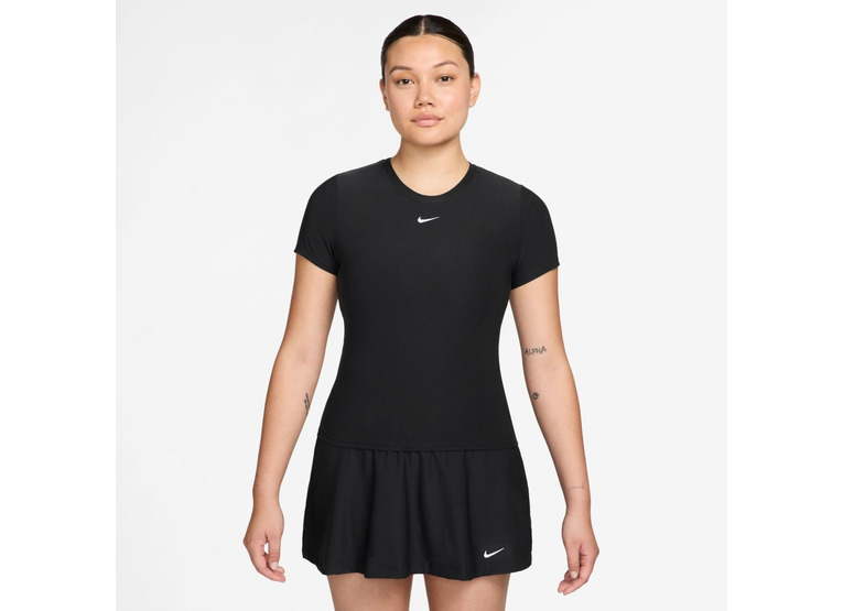 Nike Victory Tennistop Dames Zwart/Wit Nike Victory Tennistop Dames Zwart/Wit