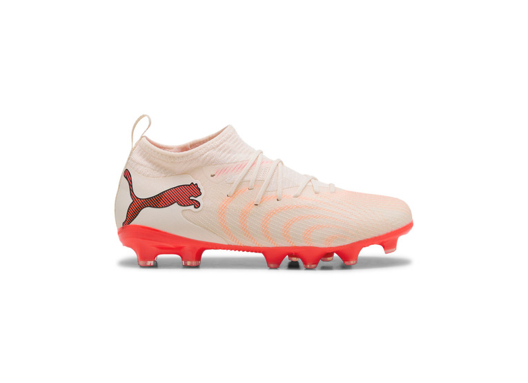 Puma Future 9 Match FG/AG Kids Sugared Almond-PUMA White-Ultra Red-PUMA Black