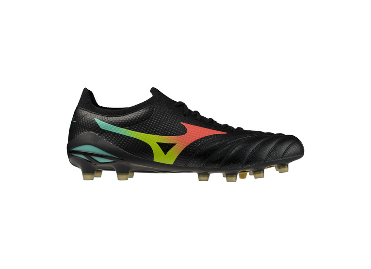 Mizuno Morelia Neo V beta elite FG voetbalschoen zwart/lava oranje